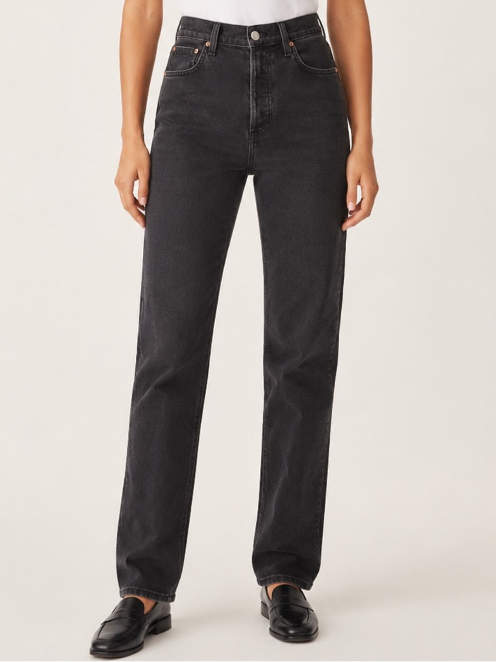 Denim Forum Arlo High Rise Straight Leg 28L (Size 26)